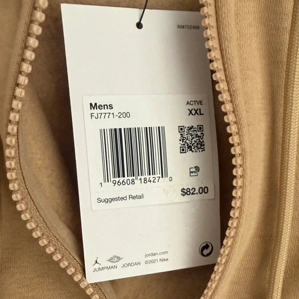 Jordan Multi Sport Zip-Up Hoodie Size XXL